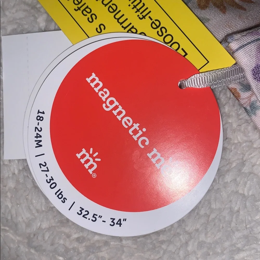 NWT Magnetic Me Floral Convertible Footie Garden of Dreams 18-24M - Picture 9 of 9